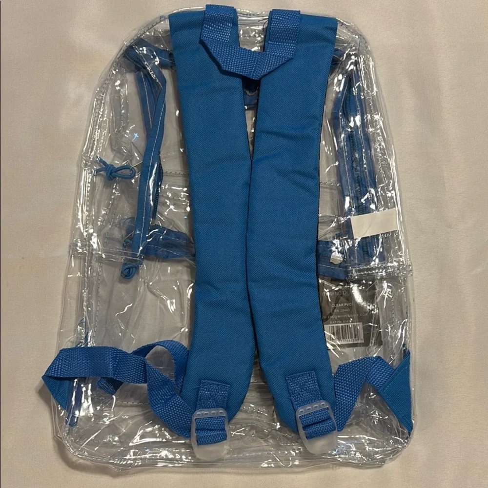 Clear Backpack Blue 17